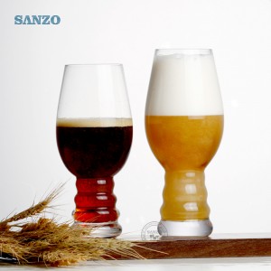 سانزو بار الإبداعية الهلال شكل عصير البيرة البهلوان الزجاج تخصيص حجم شرب البيرة الزجاج شخصية نظارات البيرة