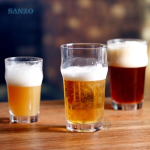 سانزو شعار مخصص البيرة زجاج كأس القدح أكواب كريستال اليدوية البيرة شتاين أكواب