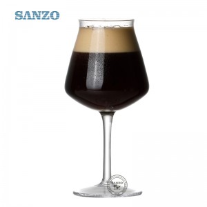 سانزو الكحول البيرة الزجاج مخصص اليدوية واضح البيرة ستينز الكمال البيرة الزجاج