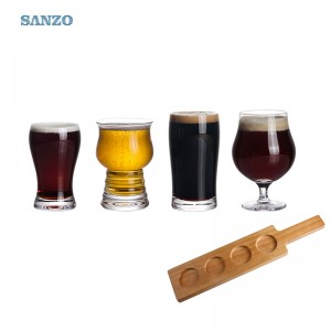 Sanzo Beer Glass صائق البيرة الزجاج شخصية Pilsner نظارات البيرة